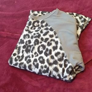 Leopard print long sleeve shirt